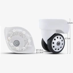 2Pcs/Pack Luggage Wheel for Delsey Wheels Replacement Suitcase Repair Accessories Omni-directional Wheel Mute