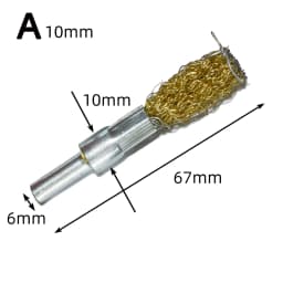 4pcs Wire Brush Wheel Cup Brush Set 1/4 Inch Shank Wire Wheel for Drill Attachment 0.012 Inch Wire Wheel