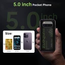 Unihertz Jelly Max Mini Smartphone Dimensity 7300 CPU 5G Android 14 24GB 256GB 32MP 100MP Camera Dual Nano SIM Card