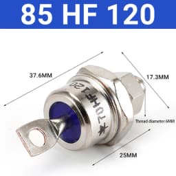 1Pc 85A/40A/25A 1200V Positive Cathode/Negative Anode- Stud Mount Diode Rectifier Household Part For Semiconductors & Actives
