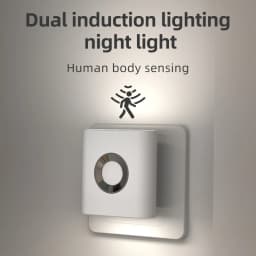 Motion Sensor Light LED EU/US Plug Type C Rechargeable Wireless Night Light For Bedroom Staircase Hallway Indoor Lighting Closet