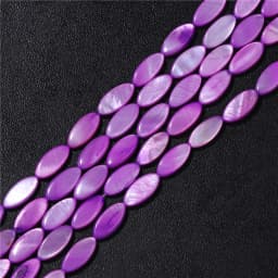 15X6mm Long Stripe Shell Beads Point Stick Mother of Pearl Shell Slice Loose Beads for DIY Making Jewelry Necklace Accessories