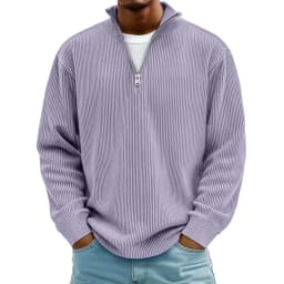 2026 Autumn Winter Half Zipper Sweatshir Men Solid Loose Casual Hoodie Stand Collar Long Sleeve Warm Sportswear Male Streetwear