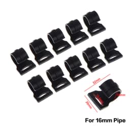 【YY26】10Pcs Outdoor Camping Tent Snap Clip Hooks Black Plastic Lanyard Hooks in 9–25mm Sizes for Awning & Caravan