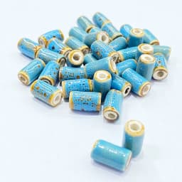 10*5MM Tube Shape Long Cylinder Ceramic Porcelain Spacer Beads For Jewelry Making DIY Column Accessory