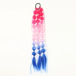 Synthetic 1Pcs Ponytail Extension Corlorful Bubble Braid Long Lantern Hairpieces Braided Ponytail with Hair Tie Straight Hairpie