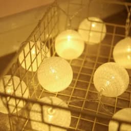 Cotton Garland Balls Lights String Christmas Easter Outdoor Hanging Party Baby Kids Room Bed Fairy Lights Decorations