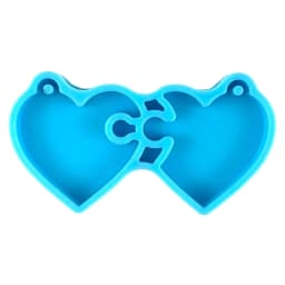 Heart Silicone Resin Mold,Valentines Epoxy Casting Mold for DIY Crafts Pendant Jewelry Making Keychain Silicone Mold
