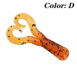 20 Pcs Silicone Worm Soft Lure Jig Wobblers 4cm 0.7g Attractive Shrimp Odor Salt Artificial Baits Fishing Tackle Pike Bass Carp
