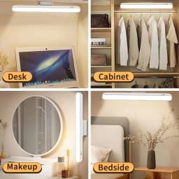 LED Desk Lamp Hanging Magnetic Stepless Dimming LED Night Light USB Rechargeable Bedroom Light Cabinet Closet Reading Night Lamp