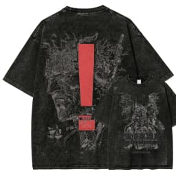 Metal Gear Solid Washed T-shirt 2026 New Model personality Clothes shirt Year round clothing Streetwear Trendy high quality soft