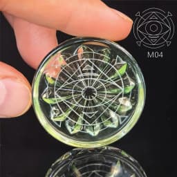 Customized Magic Pattern 4000cc Health Bio-Plate with Gaussian Mini Flat Bio-Glass Plate Gift for Improved Blood Circulation