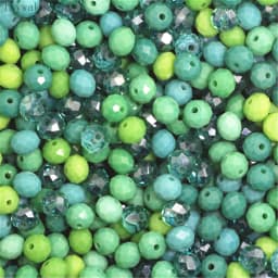 Isywaka Solid Army Green Colors 4*6mm 50pcs Rondelle Austria Faceted Crystal Glass Beads Loose Spacer Round Beads Jewelry Making