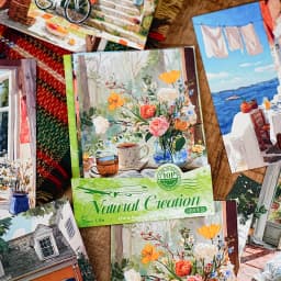 Natural Creation Series Landscape Theme Sticker Pack White Card Hand Account DIY Material Landscape Creation Stationery stickers