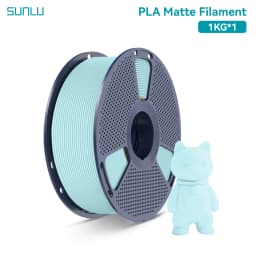 SUNLU 1Roll PLA Matte Filament 1.75mm 1kg Spool (2.2lbs) Smooth Matte Finish Neatly Wound Filament Fit Most FDM Printer