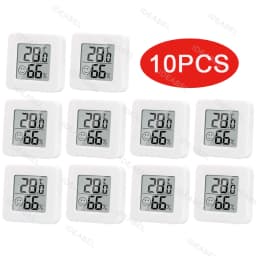 6-10PCS Digital Thermometer Hygrometer Indoor Room Electronic Temperature Humidity Meter Sensor Gauge Weather Station For Home 