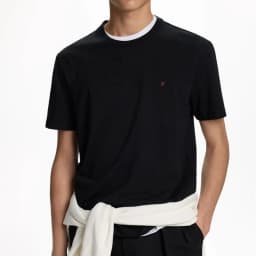 CH Embroidered Solid Color Short Sleeve T Shirt Men Crew Neck Regular Fit Classic Timeless Premium Fabric Casual Daily Tops