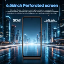 FUFFI M17 Pro Smartphone Android 8G RAM 512GB ROM 6.56 Inch Cellphone 720x1612HD 24+48MP 5800mAh Battery 4G Network Mobile Phone