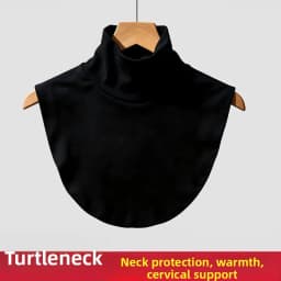 Women's Versatile Stripe Half High Neck Faux Collar Scarf Neck Protection Winter Cold Resistance Autumn Spring Fashion Accessory