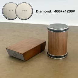 Rolling Knife Sharpener Magnetic Knife Holder Diamond Sharpening Stone Kit with 15 and 20 Degrees Angle Roller Kitchen Accessory