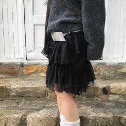 Spring 2026 New Design Dongda Gate Elastic Waist Tulle Skirt Layered Ruffle Hemline Polyester Fiber Court Style Cake Skirt