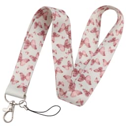 LB3010 Pink Love Neck Strap Lanyard for Key ID Card Cell Phone Straps USB Badge Holder DIY Neck Strap Hang Rope Rainbow Keychain