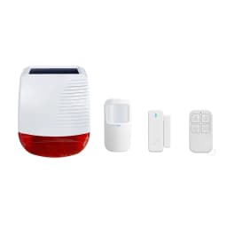 433MHz Wireless Outdoor Solar Siren Home Security Waterproof Light Flash Strobe Alarm Siren Easy Installation Long Battery Life