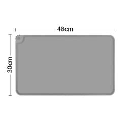 Black Cat Ear 3 Bowls Rack Elevated Cat Feeder Stand Non-slip Silicone Waterproof Anti-dirty Cat Bowl Mat for Cats Dogs