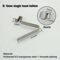 10Pc Snap Locking Kayak Paddle Spring Clip Tent Pole Single Button Awning Rowing 5-5.5mm