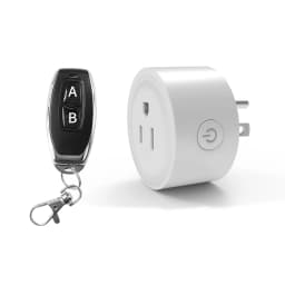 RF433 Wireless Remote Control Outlet US Plug, Smart Remote ON OFF Electrical Socket for Lights Fans TVs, Home RF Remote Switch