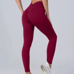​​High Waist Push Up Butt Yoga Leggings Workout Leggings Women Cycling Yoga Fashion Elatic Back V Waist Slim Sportswear​​