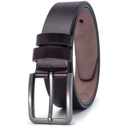 2025 Men Belts Pin Buckle Metal Automatic Buckle Belt Genuine Leather Male Belt Strap Male Black Coffee Brown WaistBelts for Men