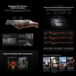 Global Version Blackview Oscal Pilot 8 Rugged Smartphon Android 16 QCM6690 Octa Core 6.83" Display 12GB+256GB 108MP Mobile Phone