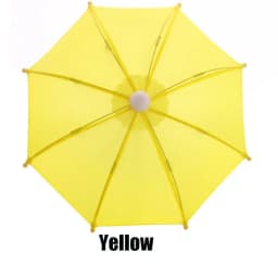 21.5cm Miniature Rain Gear Doll's Umbrella Dolls Accessories Mini Handmade Blythes Toys Dollhouse Model Toys Clothing Decoration