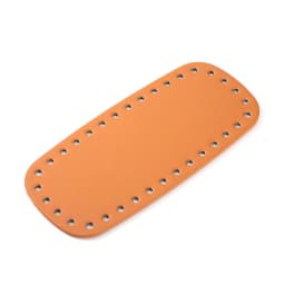1PC Oval Long Bottom for Knitted Bag PU leather Bag Accessories Handmade Bottom With 64 holes DIY Crochet Bag Bottom