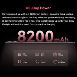 [Ship From UK]Cubot TAB 70 Tablet 10.95" HD+ Screen Android 14 Octa-Core 16GB(6+10) RAM 128GB ROM 8200mAh GPS Face ID Pad PC