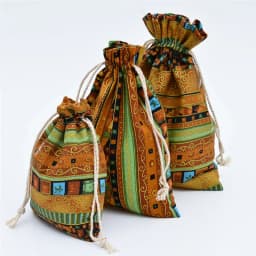 20pcs Ethnic Style Cotton Linen Drawstring Pocket Bag Buddhist Beads Storage Bag Jewelry Coin Purse Bag Small Things Sorting Bag