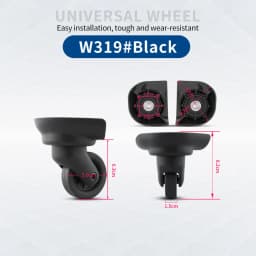 Hongsheng Suitcase Universal Wheel Trolley Case Wheel Accessories Password Travel Mute Universal Wheel Repair and Replacement