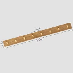 Wall Mounted Hanger Room Hooks Key Hallway Storage Holders Practical Decoration Nordic Bamboo Door Clothes Hats Robe Back Rack