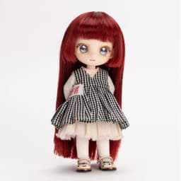 Ob11 Wig Soft Cute Curly Bangs Wavy Hair Long Straight Hair Short Hair Multi-Color for 1/12 Bjd, Gsc ,Ymy Head Doll Accessories