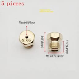 5PCS Brass Burner Gas Hob LPG- Conversion Kits Jets 50 65 70 87 95 Brass Nozzle For Gas Stove Brass Nozzle Propane Injector