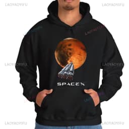 Occupy Mars Space X Black Unisex Crewneck Sweater or Hooded Men Sweatshirt Adult or Youth Comfortable Sweatshirt Space Gift