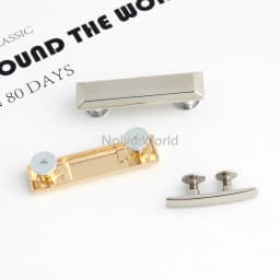 50/100PCS 39x10mm Rectangle Metal Labels With Screws For Handmade Logo Bags Purse Customize Brand DIY Sewing Tag Accessories