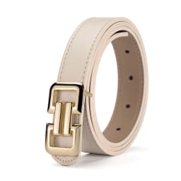 1-3pcs Luxury Women's Geometric Smooth Buckle Color Belt Fashion Women Jeans Skirt PU Belt Trendy Women's Unique Design