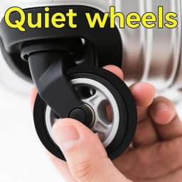 Luggage Wheel Silent Sticker Noise Reduction Scratch Resistant Protector for Travel Trolley Case Student Holiday Trip Use