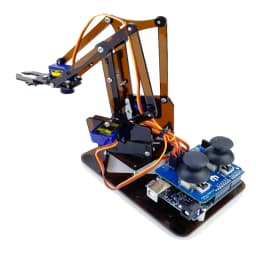 SG90 4 Dof Unassembly Acrylic Mechanical Robot Manipulator Claw For Arduino Robot Arm DIY Kit UNO Programmable Robot Starter Kit