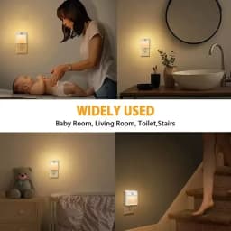 LED Motion Sensor Light Wireless Night Lamp US EU UK AU Plug Dimmable Sensor Night Lamp for Bedroom Hallway Corridor Lighting