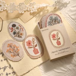 45 Pcs/Box-Retro Light Retro Label Box Stickers, Writable Sticker Decoration, Handbook Scrapbook Stickers, Aesthetic Stationery