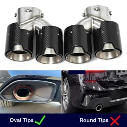 For BMW M240i M340i M440i G20 G21 G22 G42 Exhaust Pipe Upgrade Quad Muffler Tailpipe Tip Nozzle Exhaust Head