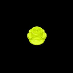 Gobricks GDS-1436 Plate, Round 1 x 1 with Flower Edge (5 Petals) compatible with lego 24866 pieces of children's DIY